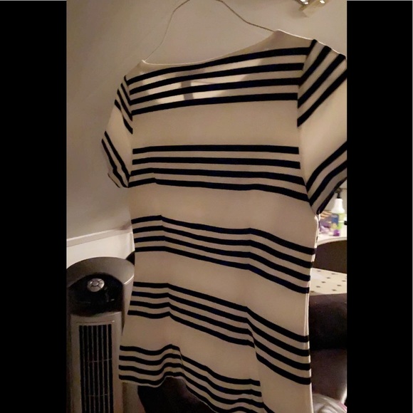 Black and white striped formal shirt - Picture 2 of 3